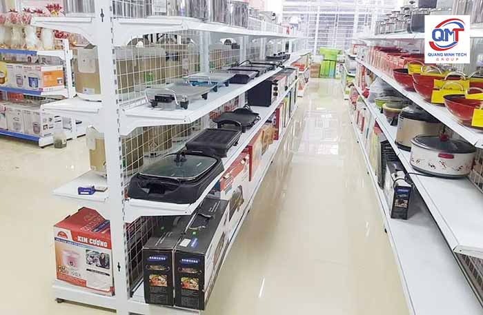 Giá kệ siêu thị lưng lưới