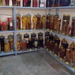 Kệ trưng bày rượu ngâm, kệ để bình rượu ngâm đẹp sang